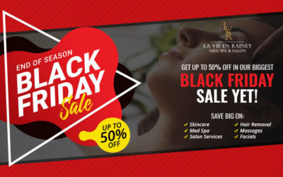 Our biggest Black Friday Sale yet is now on! Get up to 50% off on Med Spa, Salon, Skincare, Massages, and Facials